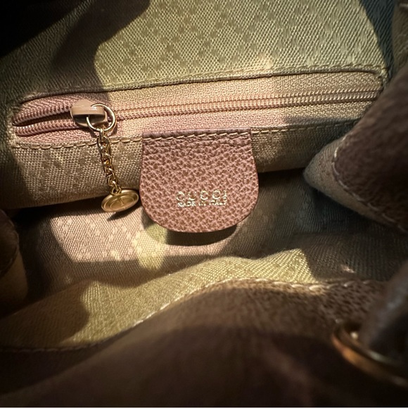 Authentic Gucci Mini Suede Bamboo Backpack - Picture 13 of 16